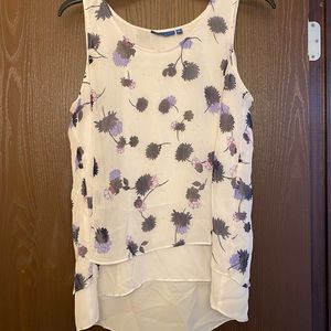 White floral tank
